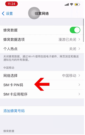 巩留苹果14维修网分享如何给iPhone14的SIM卡设置密码 