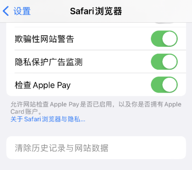 巩留苹果手机维修分享Safari 浏览器清除历史记录无法使用怎么办 