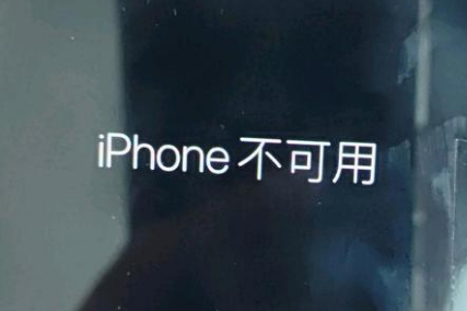 巩留苹果服务网点分享锁屏界面显示“iPhone 不可用”如何解决 